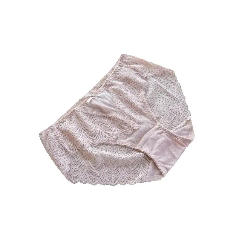 S619 Women's Lace Mesh Briefs Large Sizes Spring Summer Collection Comfortable Underwear Long-term Supply for plus Size Ladies