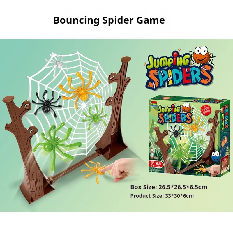 

Kingso Toys Jumping Spiders Interactive Desktop Game Elastic Tricky Toy Family Party Game Indoor Entertainment For Gathering