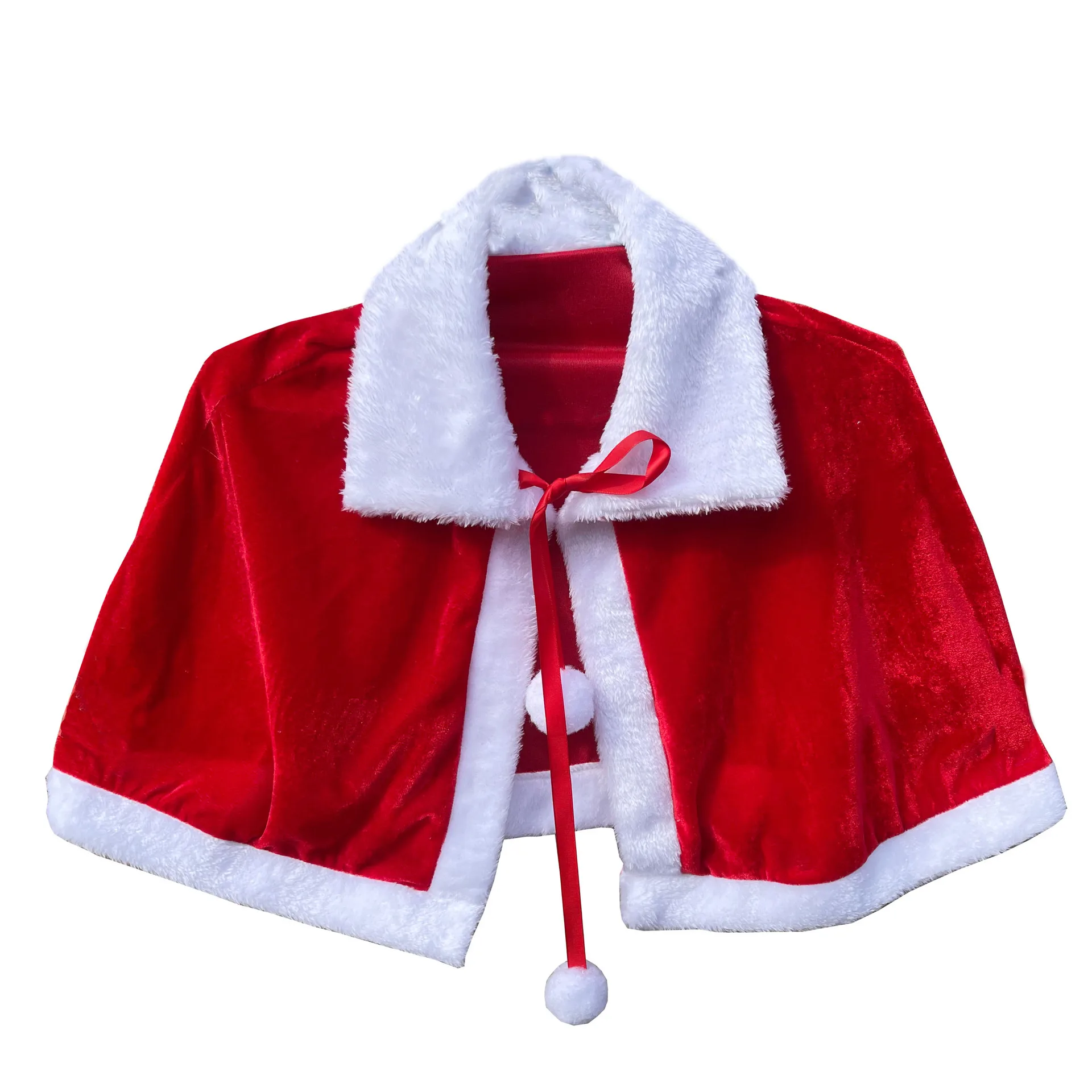 

Christmas Cape Children Adult Cape CloakChristmas DecorationsGolden Velvet Christmas Red Shawl Clothing Kids Christmas Gift