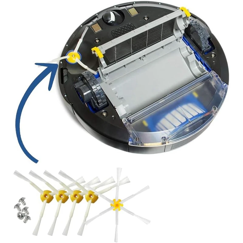 Untuk Irobot Roomba seri 600 605, 606, 610, 615, 616, 620 penyedot debu Robot Mian sikat samping suku cadang Filter Hepa