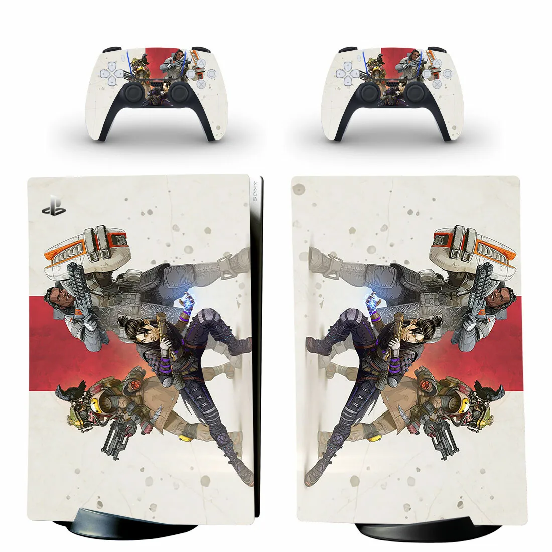 Apex ATIONS Extrémités PS5 Digital Skin Sticker, Decal Cover pour Console et 2 thorac, Vinyl Sticker