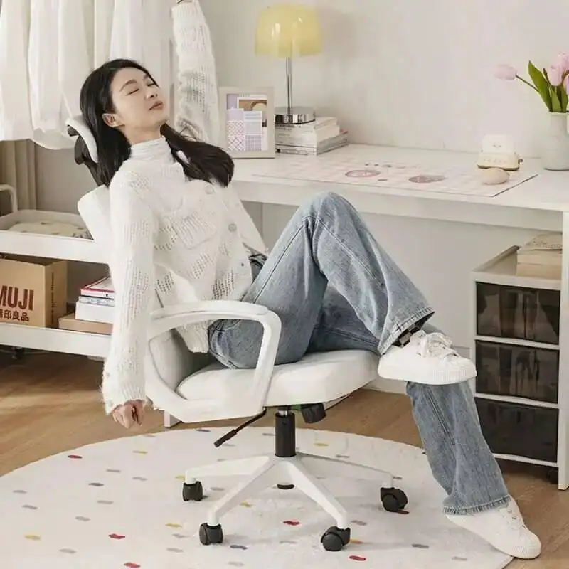 

Vanity Bedroom Backrest Dormitory Adjust Office Chair Office Chair Comfort Sedentary Cadeira De Escritorio Work Furniture QF50OC