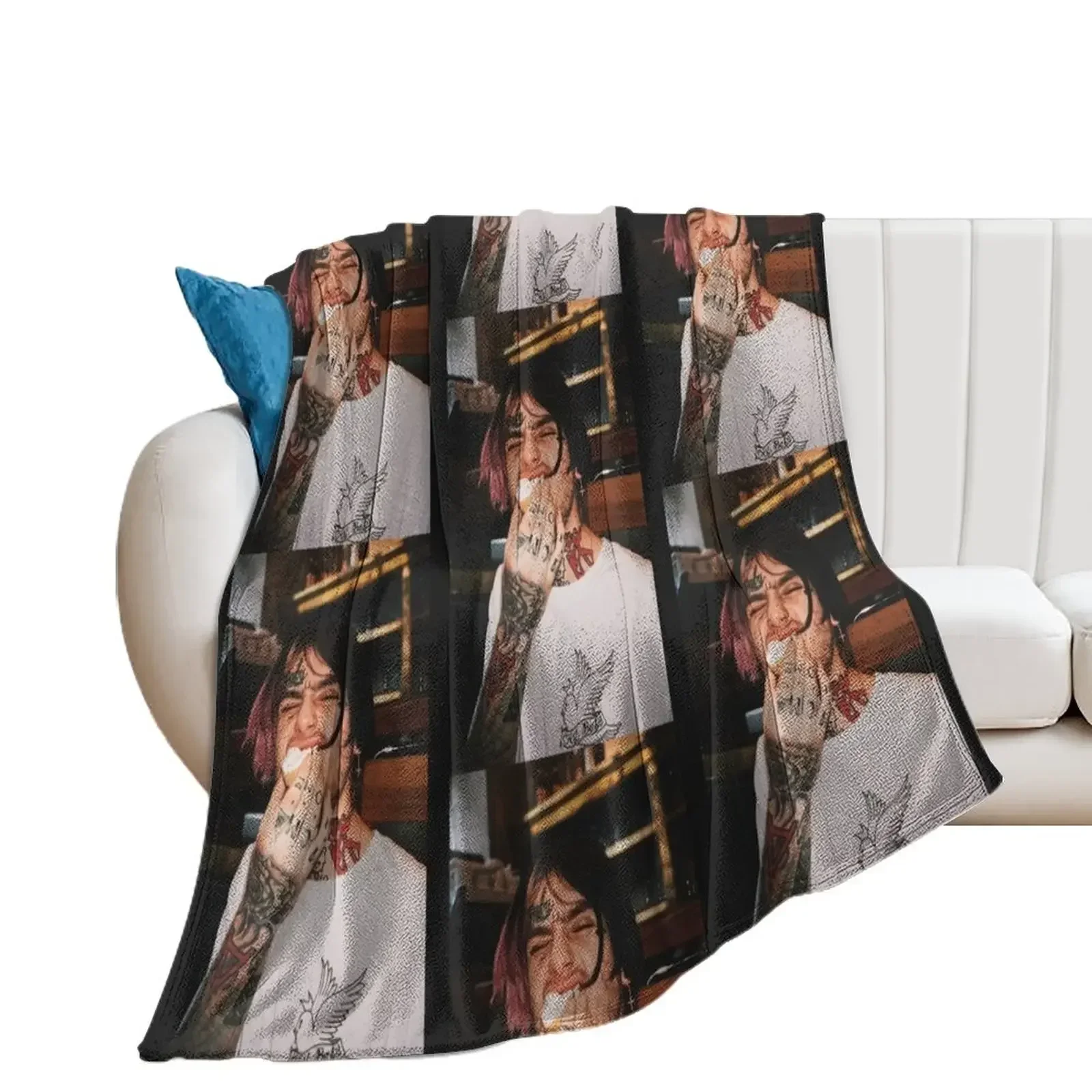 

Lil Peep Throw Blanket Cute Thermal Soft Blankets