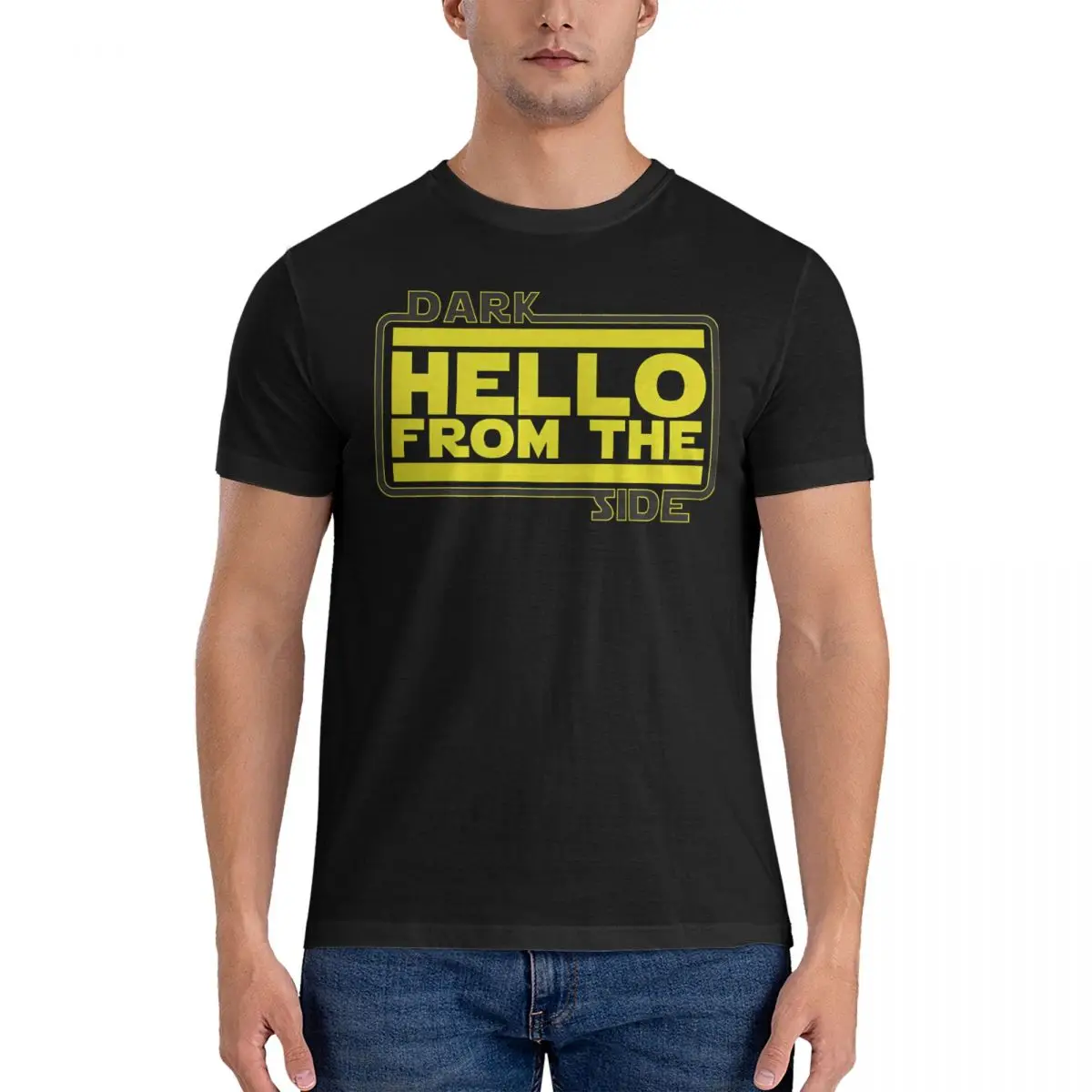 Hello (From The Dark Side) Tri-Blend T-Shirts for Men Adeles Crazy Cotton Tee Shirt O Neck Short Sleeve T Shirt Present Clothing