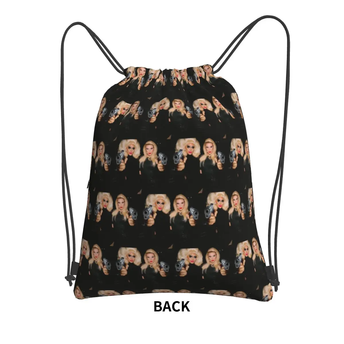 Trixie And Katya - Behind The Scenes - Dangerous Woman Meme Backpacks Portable Drawstring Bags Sports Bag Book Bags Students