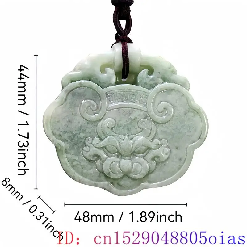 Green Real Natural Jade Tiger Pendant Necklace Chinese Gift Accessories Gemstones Amulet Talismans Gifts for Women Men Designer