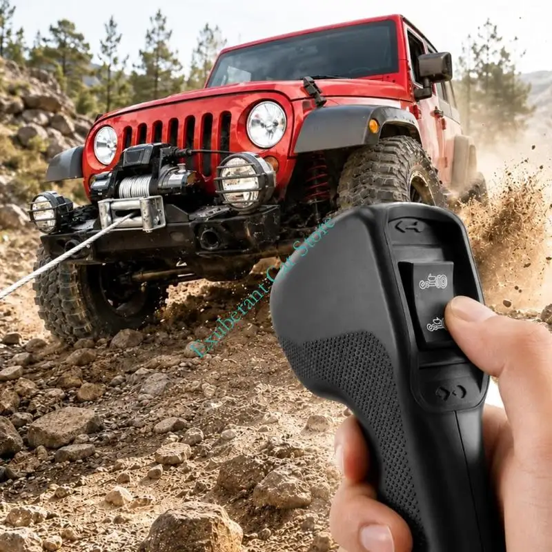 Cable Connected Winch Remote, Handheld 83658 Cable Remote for WARN 9.5Ti 9.5Cti 16.5Ti Winches in Towing and Line Handling