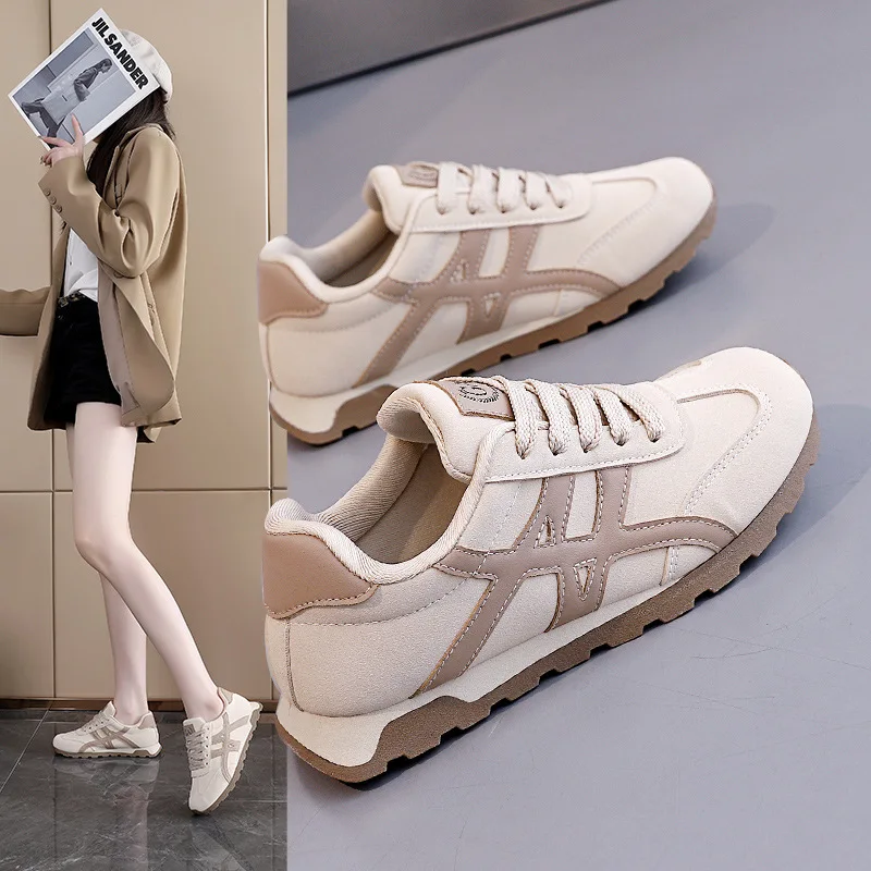 

Повседневные женские кеды Deqin на плоской подошве: легкие, универсальные, из канваса, с круглым носком, противоскользящей подошвой и цветными вставками