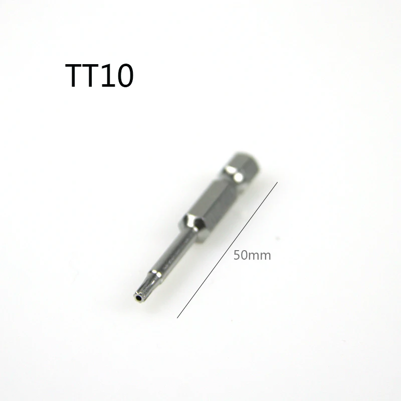 Imagem -04 - Torx Torx Chave de Fenda com Furo Interno Hex Haste Sete Bits Estrela Dentes Chave de Fenda Tt10-tt45 Pcs s2 9pcs
