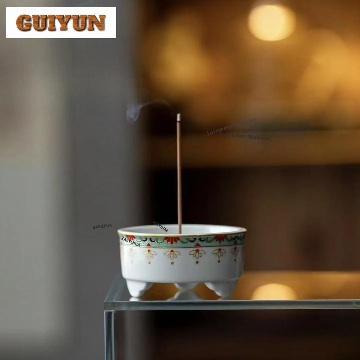 Decal Daffodil Incense Holder Incense Waterfall Incense Burners Aromatherapy Smell Distributor Censer Tea Services Decoration