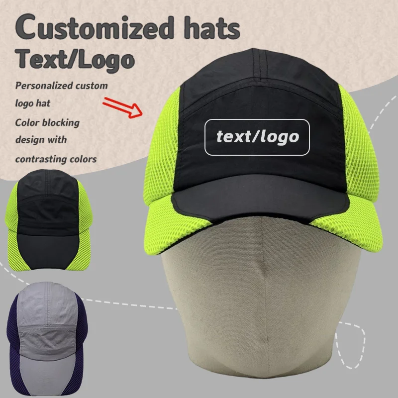 

Custom Logo Niche American Contrast Quick Dry Sports Hat Men and Women Summer Outdoor Breathable Soft Brim Hip Hop Baseball Cap