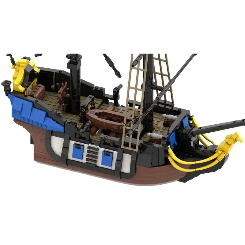 NUOVO 1152PCS Medievale Pirata Serie Caraibi Clipper nave Modello FAI DA TE idee creative childToy AssemblyPuzzle compleanno Regalo MOC-6274