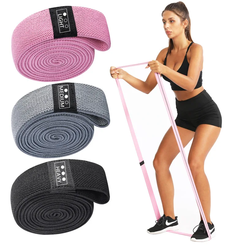 200*3Cm Long Resistance Bands Home Gym Portable Fitness Equipment Yoga Pull Rope Muscle Strength Exercise Rubber Elastic Bands