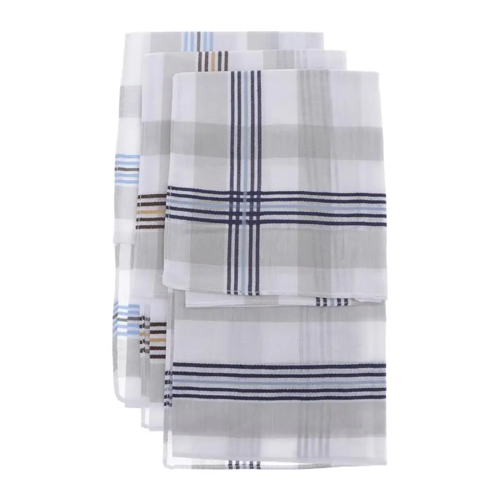 3 Pieces Men Fashion Square Hankerchief Hanky Wedding Party Handkerchiefs