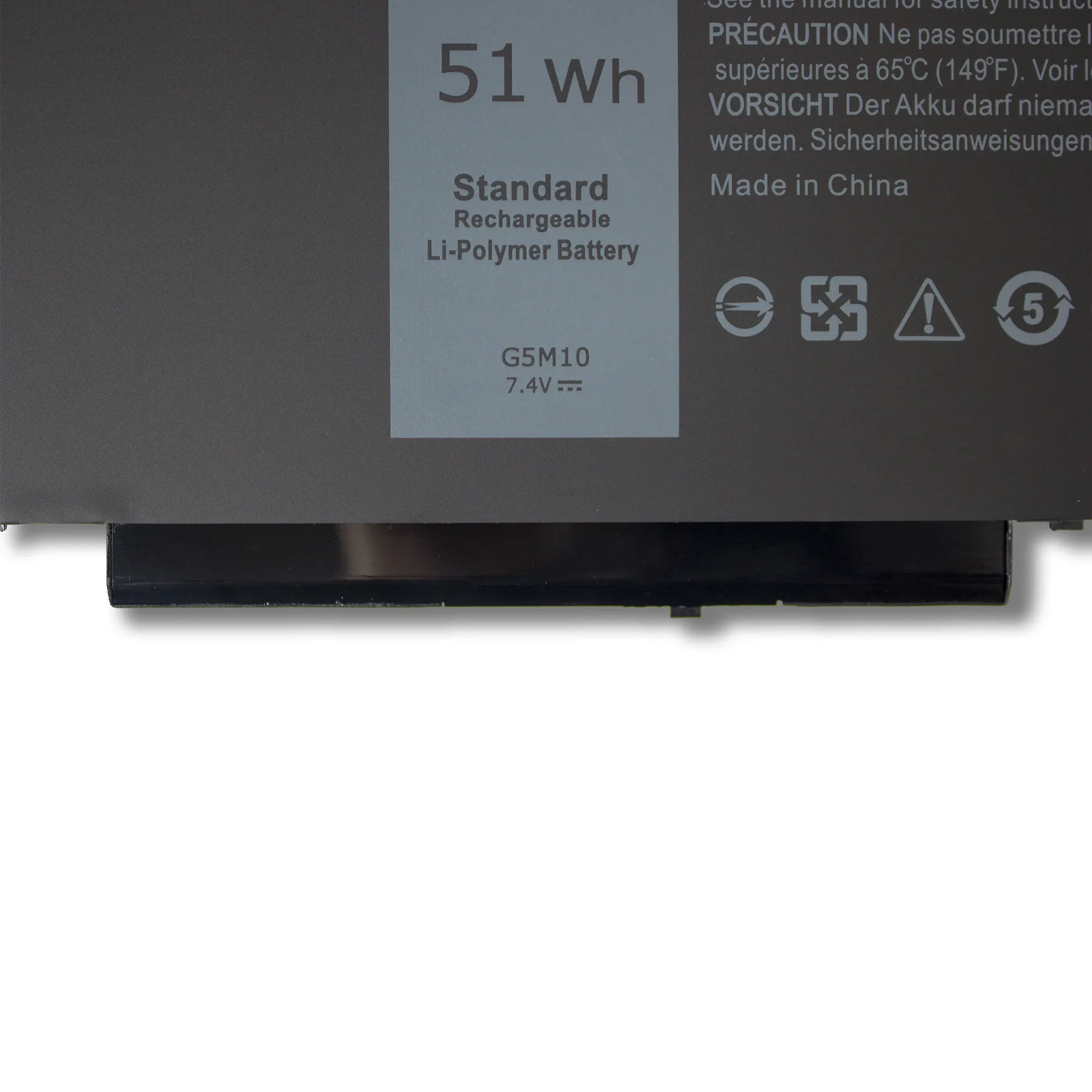 G5M10 Laptop battery For E5250 E5450 E5550 8V5GX R9XM9 WYJC2 1KY05 7.4V 51WH