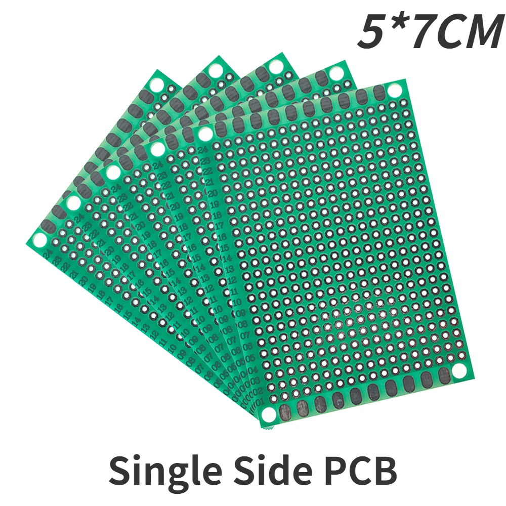 10pcs 5*7CM Single Side Prototype Board Green DIY Universal Circuit PCB Boards for DIY Electronic Kit