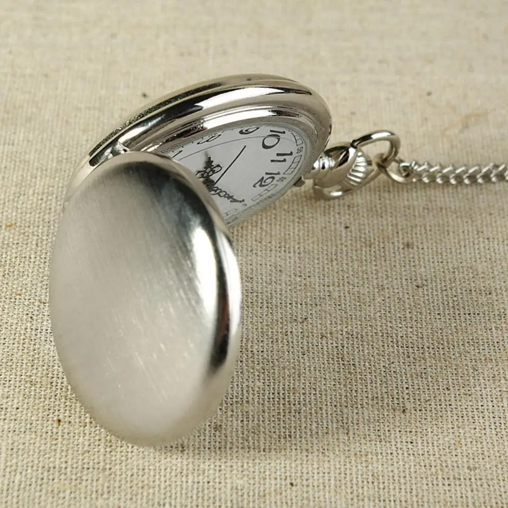 Vintage Numerals Quartz Pocket Watch Necklace Pendant Clock Chain  Punk Hanging Chain All Match Quartz Watch Fob Wristwatch