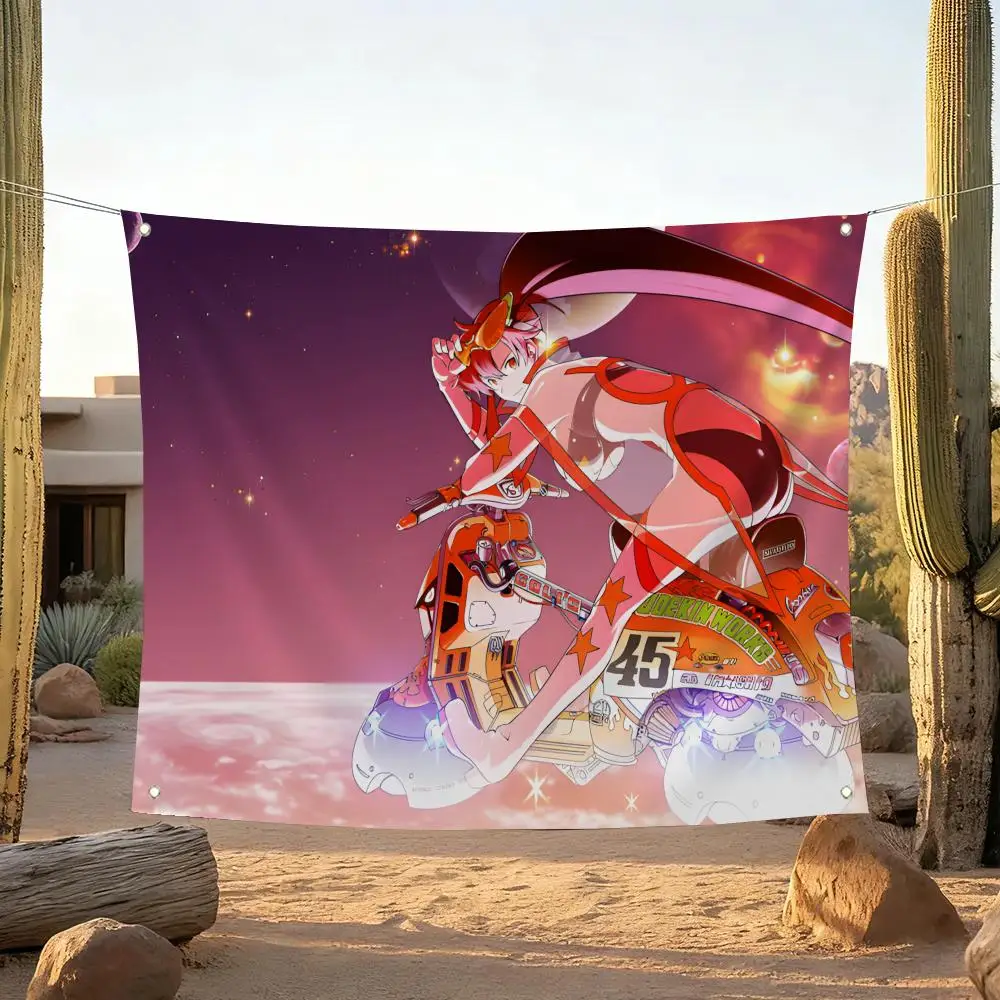 Flags Home Yard & Garden Decor Banner - Indoor Outdoor Wall Hanging Flag T-Tengen Toppa Gurren LagannS