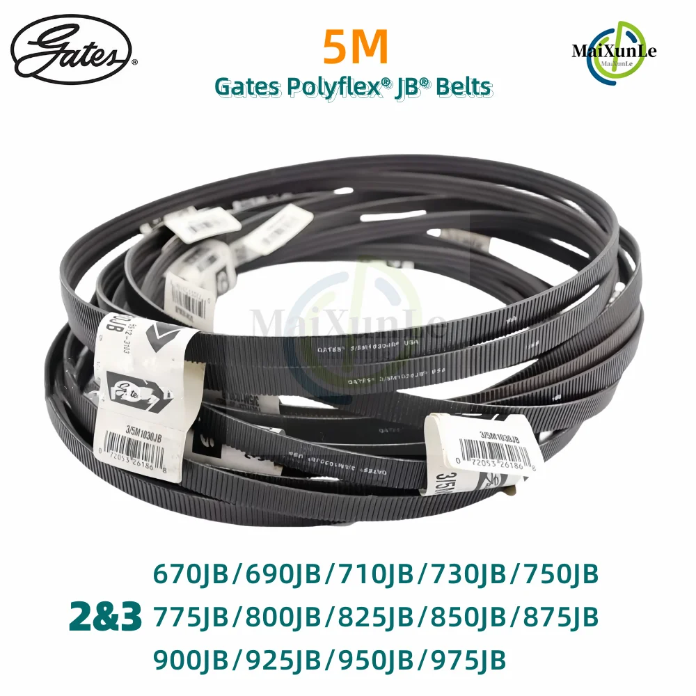 

Gates Polyflex® JB® Belts 2/5M and 3/5M 670JB/690JB/710JB/730JB/750JB/775JB/800JB/825JB/850JB-975JB Transmission Triangle Belt