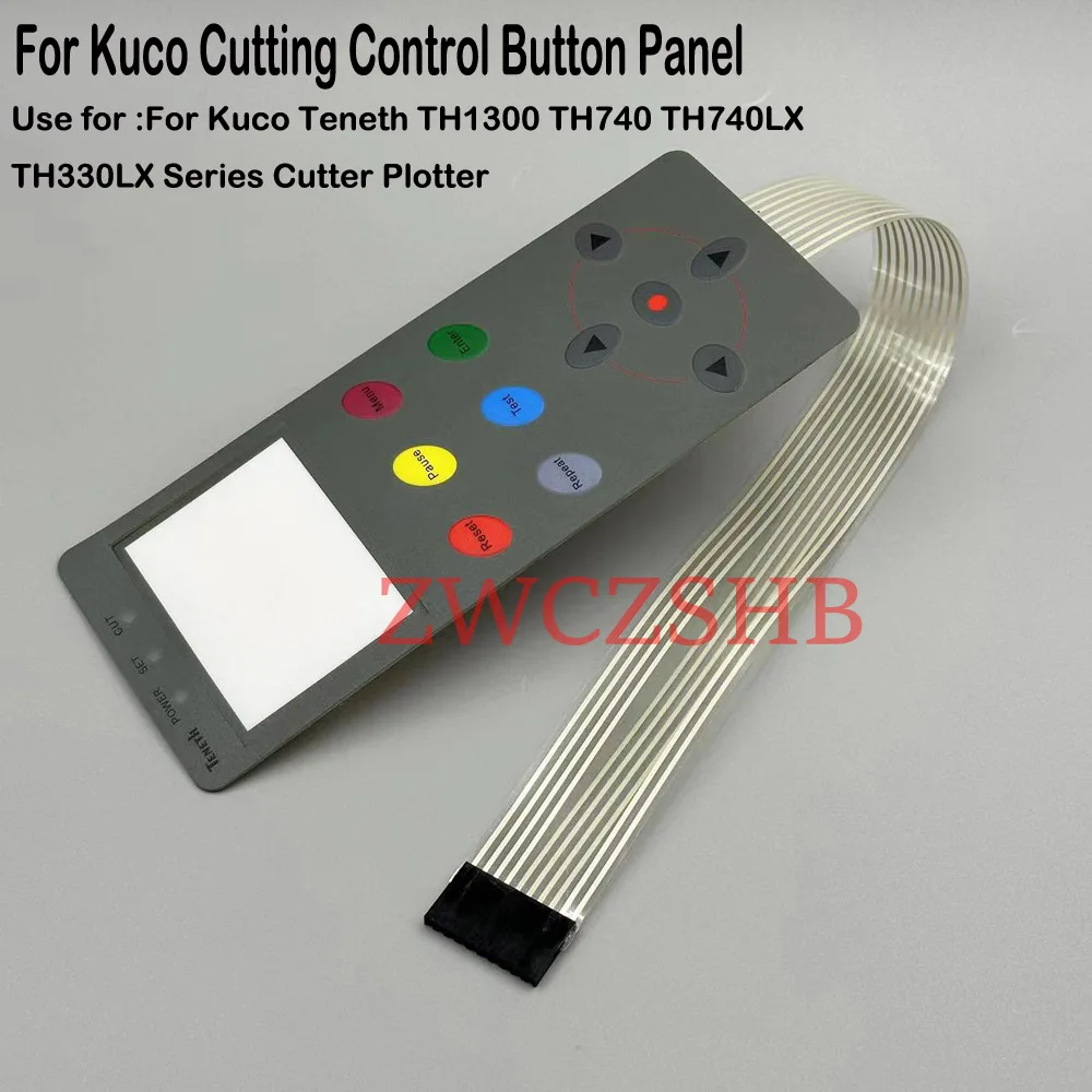 1PCS Cutting Plotter Keyboard Keypad Panel For Kuco Teneth TH1300 TH740 TH740LX TH330LX Vinyl Cutter  Control Button Panel Mask