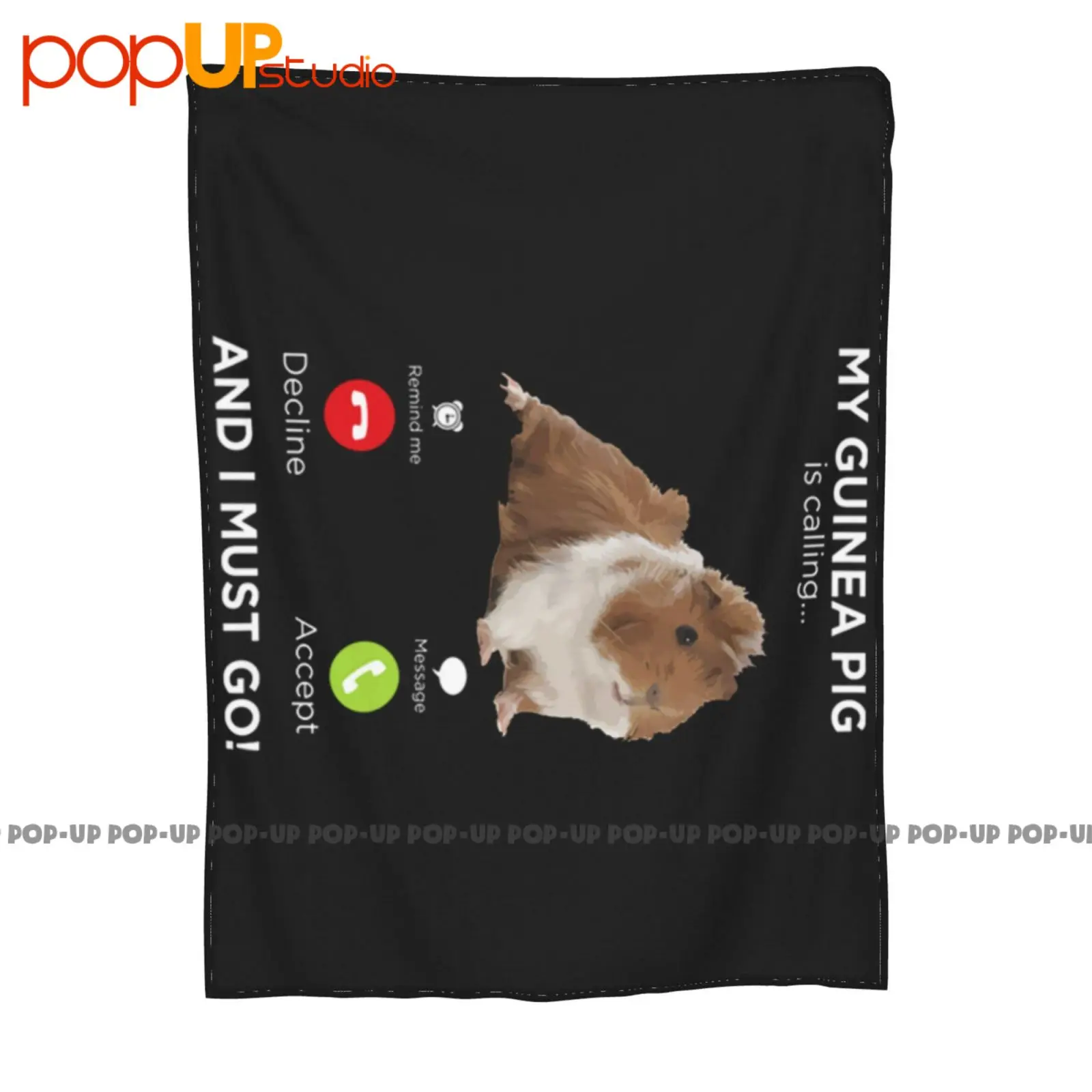 My Guinea Pig Is Calling And I Must Go Funny Humor Animal Ultra-Soft Blanket Quilt Winter Sofa Cover Bed Covers
