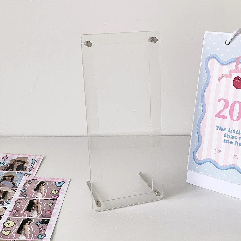 High Quality Acrylic Photocard Stand Clear DIY Frame Photo Protector Holder Kpop Photocard Frame Life Four Cut