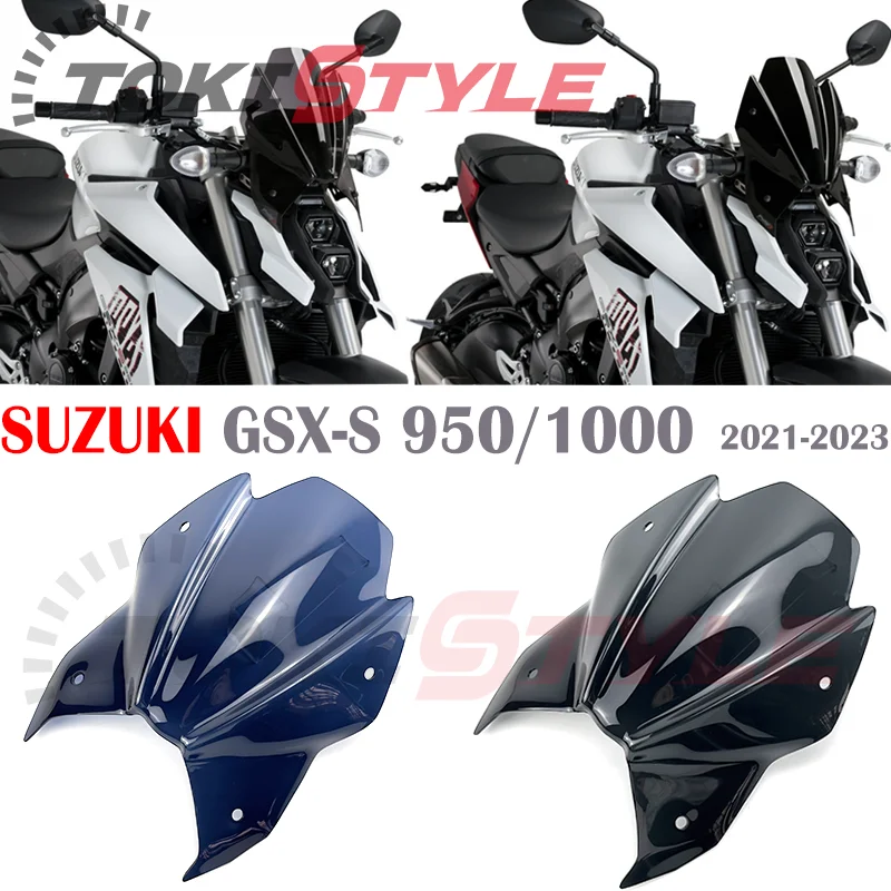 Fit For SUZUKI GSX-S950 21-22 GSXS1000 2022 Motorcycle Accessories Modified High Modish Models Visor Windshield Black Windscreen