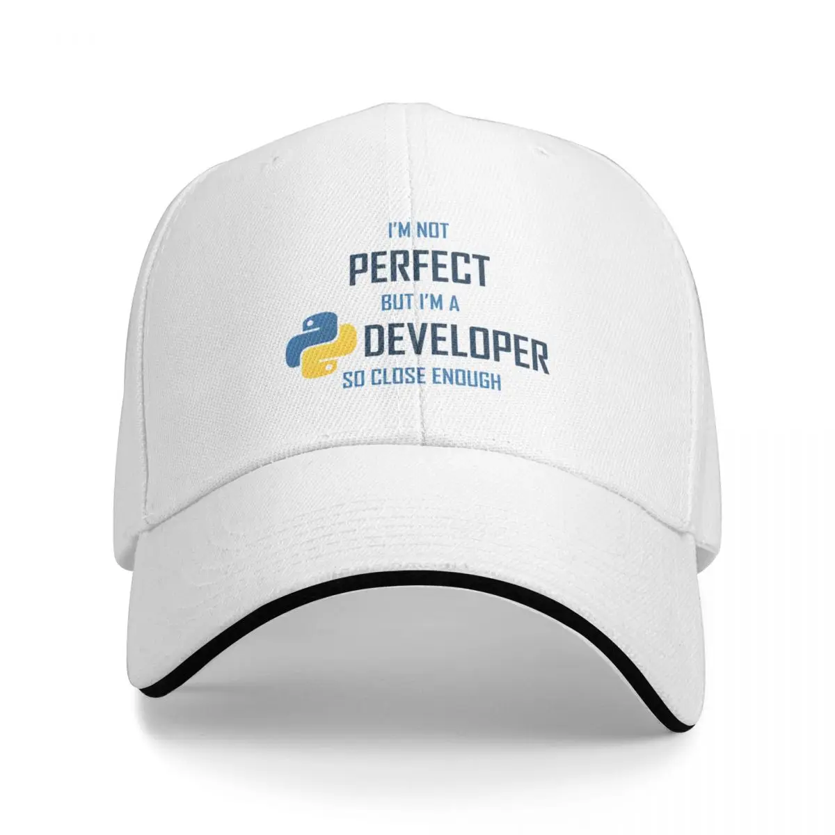 I'm not perfect but I'm a Python Developer so close enough Baseball Cap cute Beach Men Golf Wear Women's