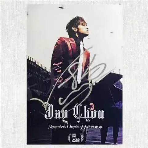 JAY Music Genius Jay Chou Autographed Photos Promotional Poster