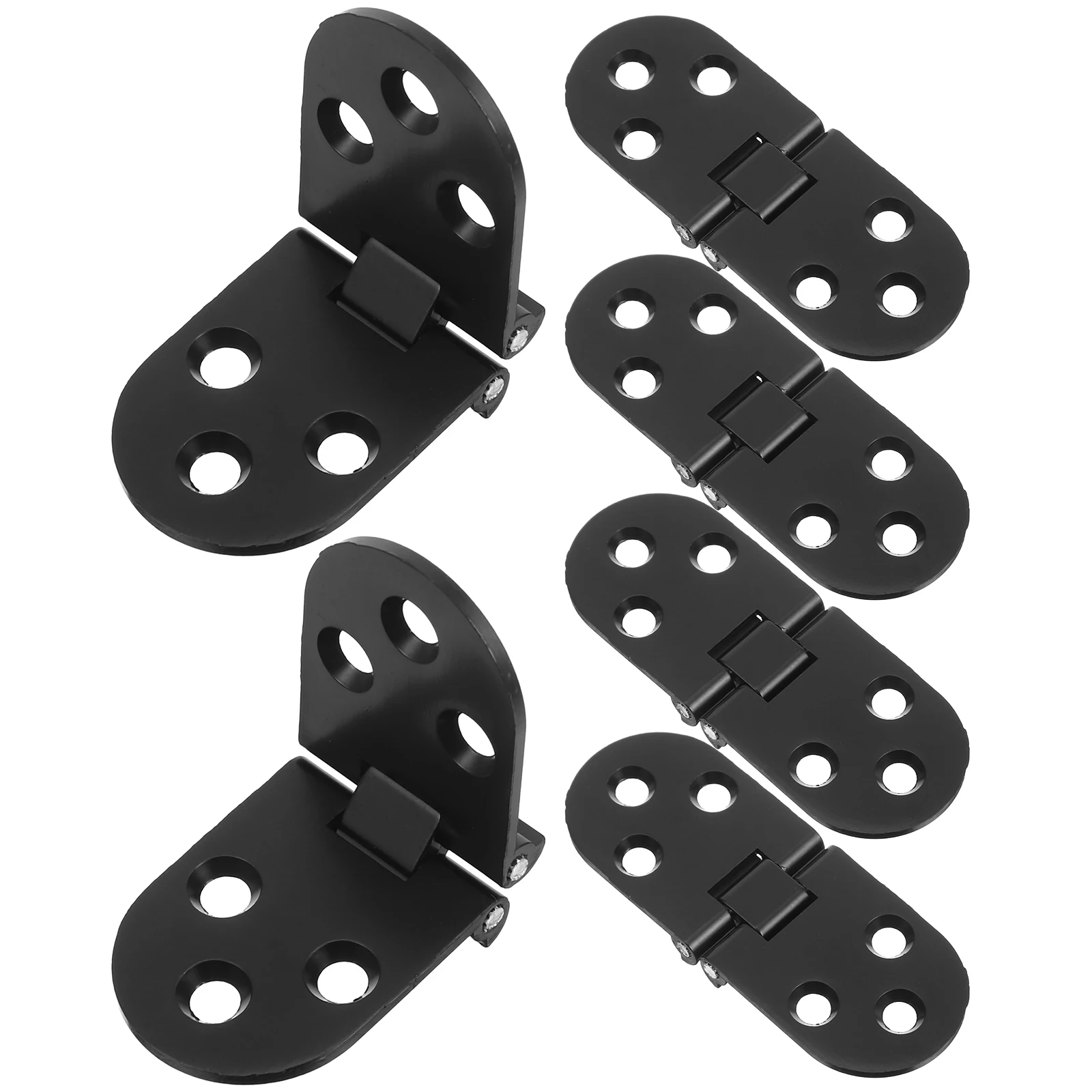 

6pcs Heavy Duty Aluminum Alloy Table Hinges Foldable Hidden Hinge For Dining Table Office Desk Drop Leaf Shelf Wall Mount