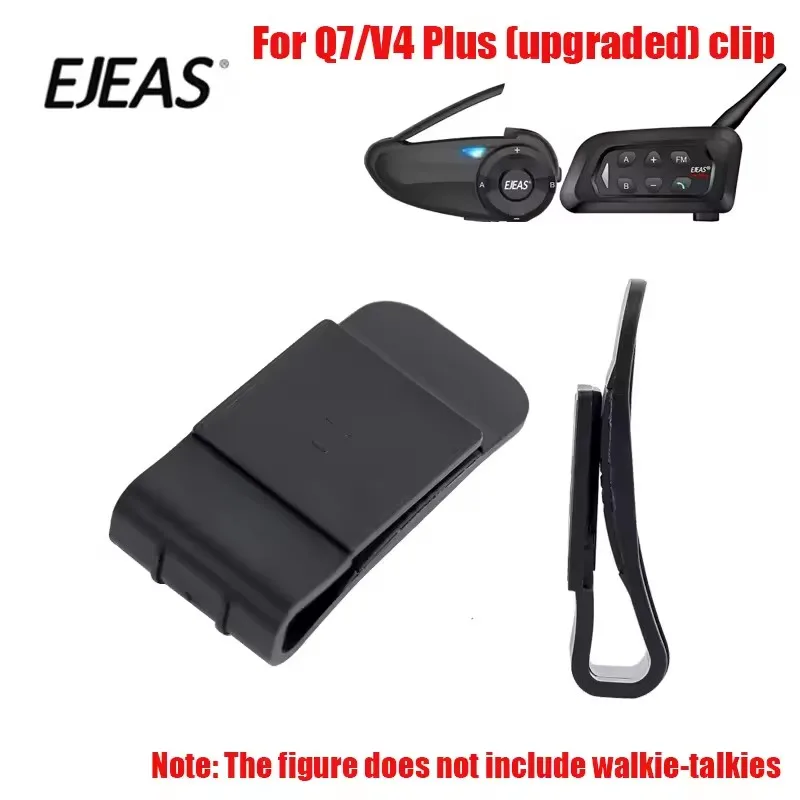 Clip de montaje de intercomunicador para casco de motocicleta Original, Base de cinta de doble cara para EJEAS V6 PRO +/V4 PLUS/Q8/Q7/V7, 4/1 ud.