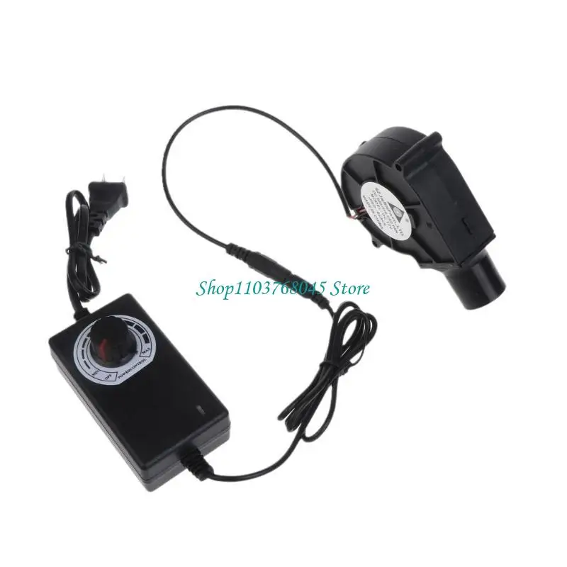 

R53F Американская вилка с питанием от уличного кухонного вентилятора для барбекю, вентилятора для древесного угля, портативного