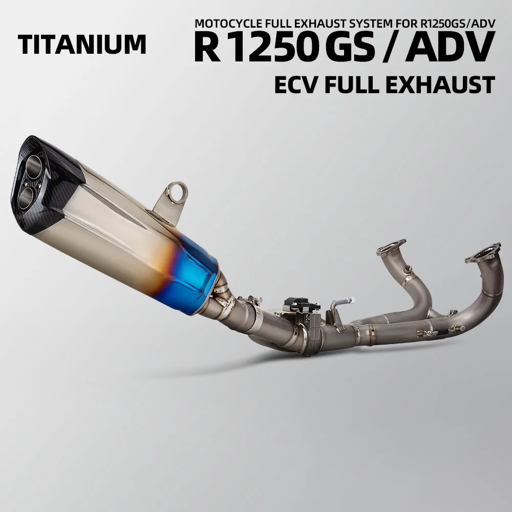 

Для BMW R1250GS ADV R1250 GS мотоциклетная выхлопная система, полностью титановая система, комплект для модификации, коллектор, карбоновый глушитель с электронными клапанами