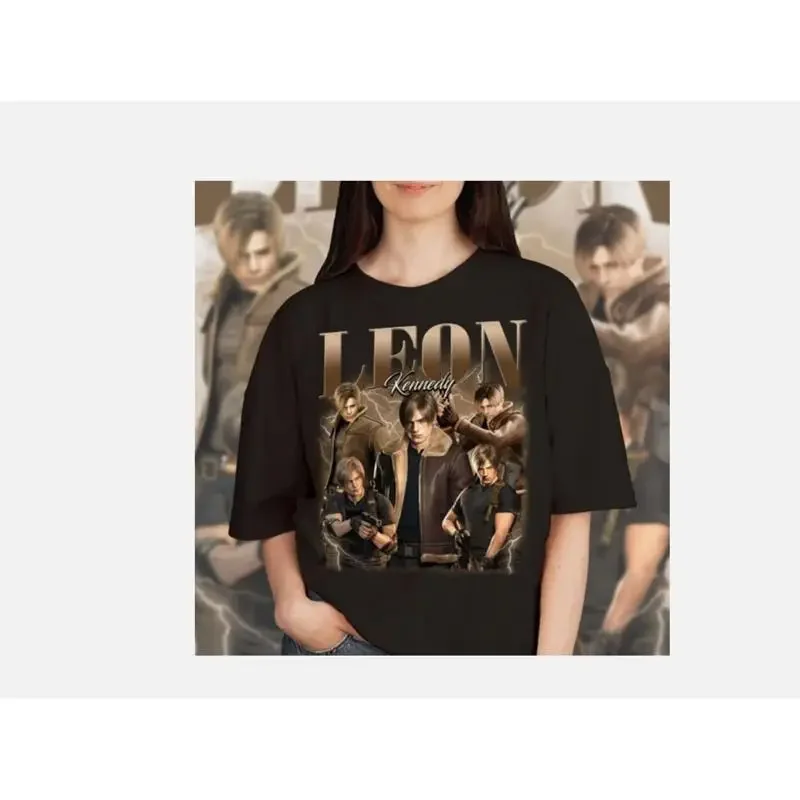 Limited Leon S Kennedy Vintage T Shirt For Women and Man