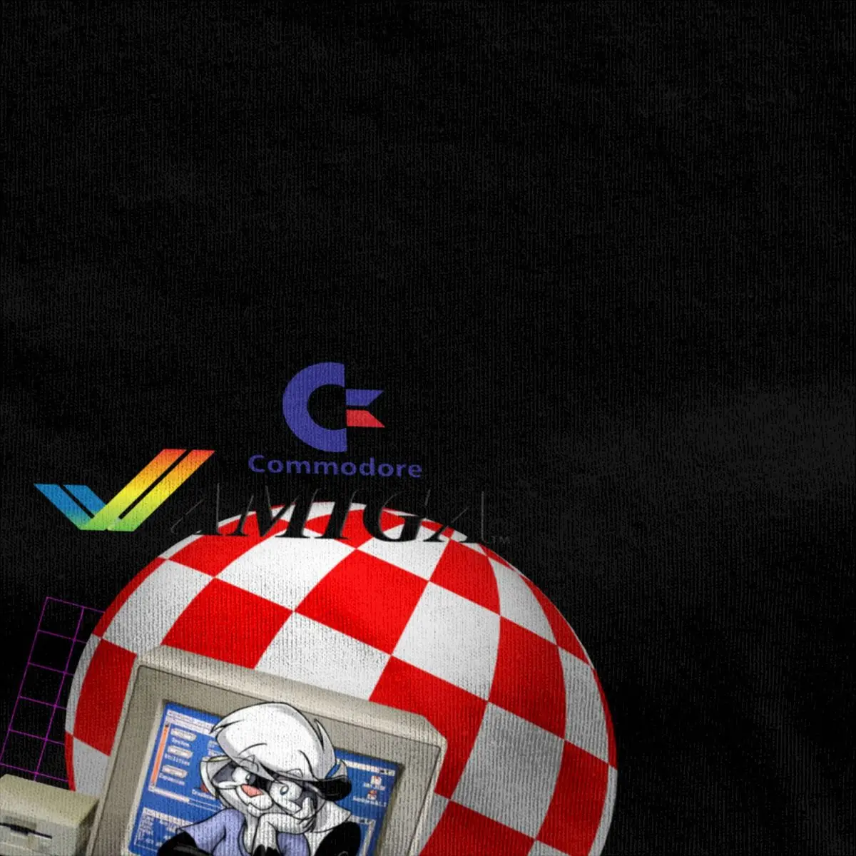 C64 Amiga T Shirt Men Women Cotton T-Shirt Round Neck Commodore 64 Retro Computer Geek Nerd Tees Short Sleeve Clothes Big Size