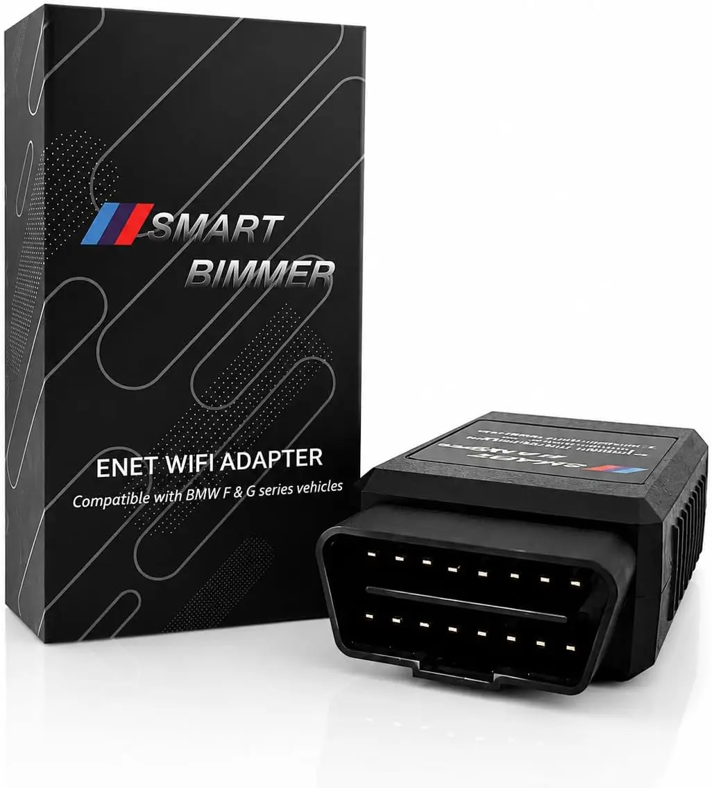 Wifi Enet Adapter for Mhd/Bimmercode/Bimmerlink Obd2 Adapter for Bmw F/G/I/Mini Series Enet Wifi Coding Adapter for Ios/Android