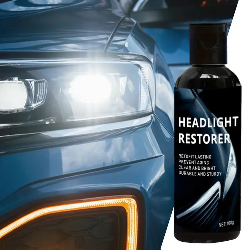 Head Light Cleaner For Cars 100g Car Headlights Cleaner And Restoration Head Lights Cleaner For Car Headlight Cleaners Car