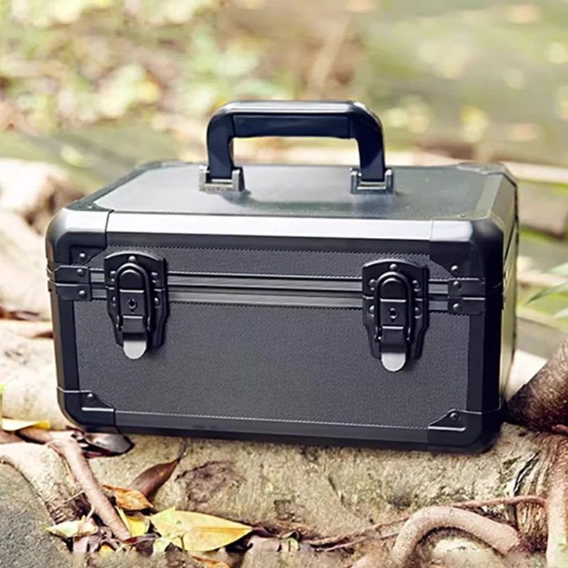 다기능 도구 가방 알루미늄 도구 상자 부품 도구 케이스 잠금 전기 액세서리 도구 주최자 상자 작업자