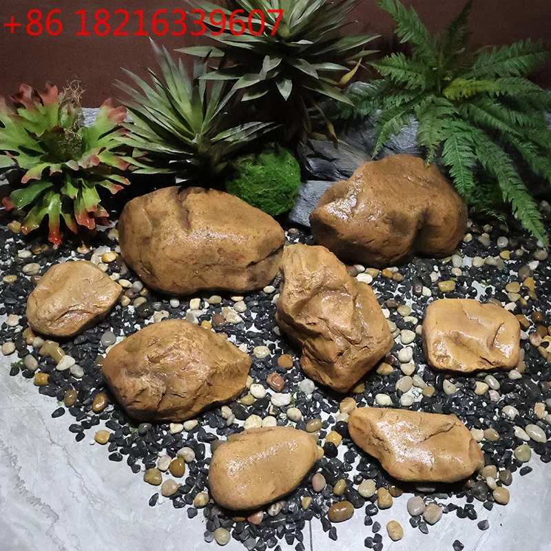 Cabeza de guijarro de piedra grande amarilla pura, piedra de cera amarilla, borde de piscina, borde de cama de flores, patio