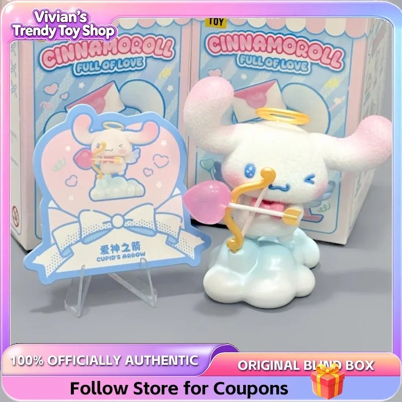 Genuine Sanrio Cinnamoroll Full Of Love Series Blind Box Cute Desktop Ornament Collectible Trendy Toy Figurine Birthday Gift view 2