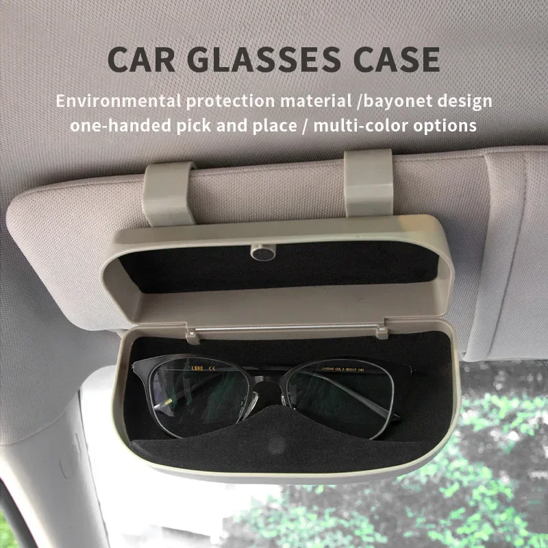 Magnetische Gläser Halter Clip Auto Sonnenblende Sonnenbrille Lagerung Fall Organizer Brillen Sonnenschirm Auto Innen Zubehör