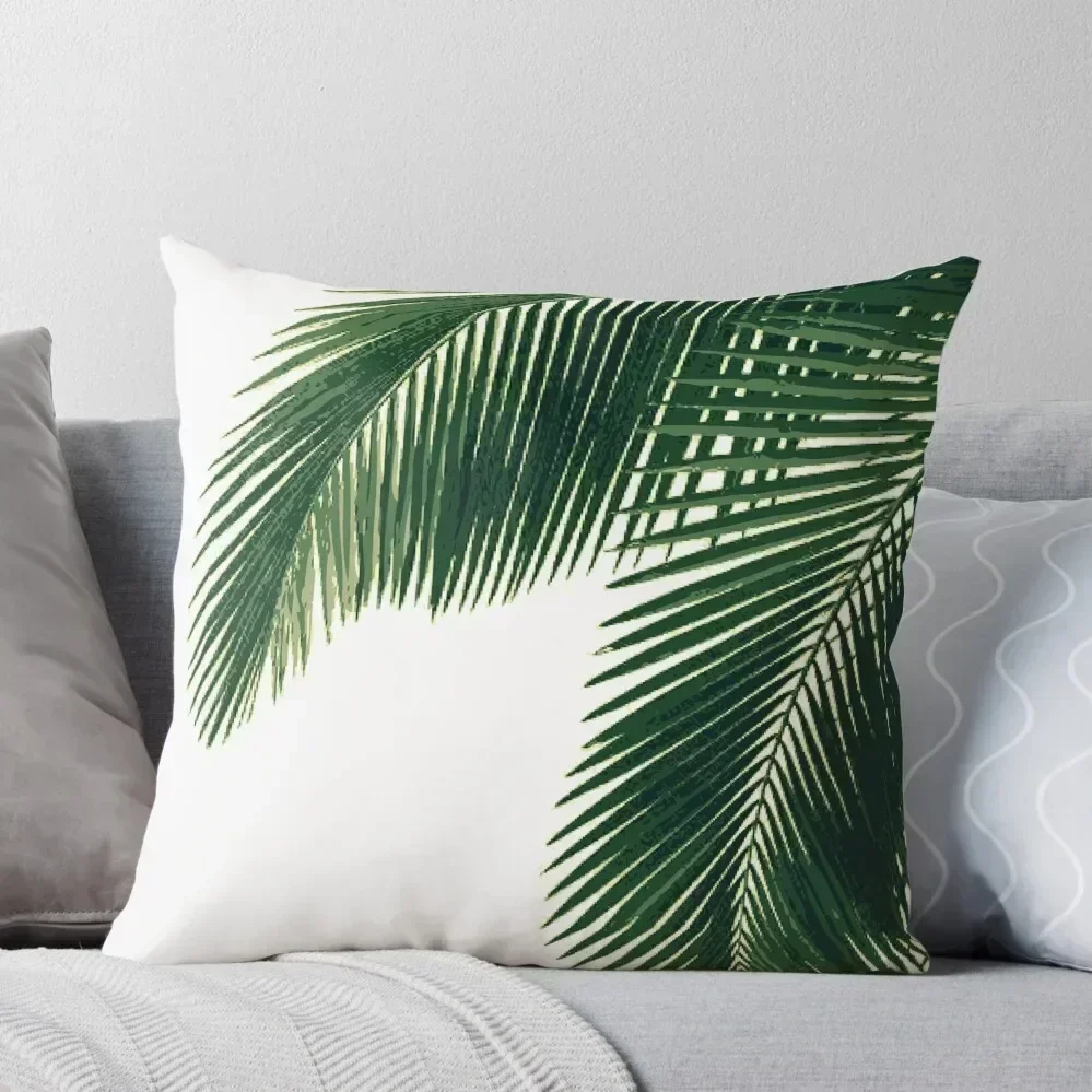 

Tropical Palm Leaves Throw Pillow Embroidered Cushion Cover Sofas Covers Luxury Pillow Case pillow pillowcase