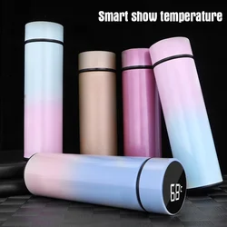 Smart Digital Temperature Display Water Bottle Keeps Cold Heat Thermal Stainless Steel Thermos Baby Children Kids Milk Terms