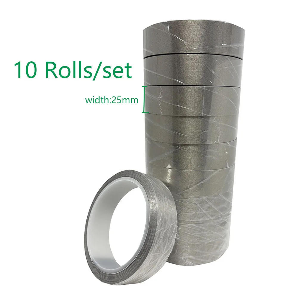 

Двусторонняя проводящая лента из ткани Фарадея, высокотемпературная, для ремонта электрики, экранирования от RFI/EMI, автомобильных жгутов проводов, заземления при ЭСР