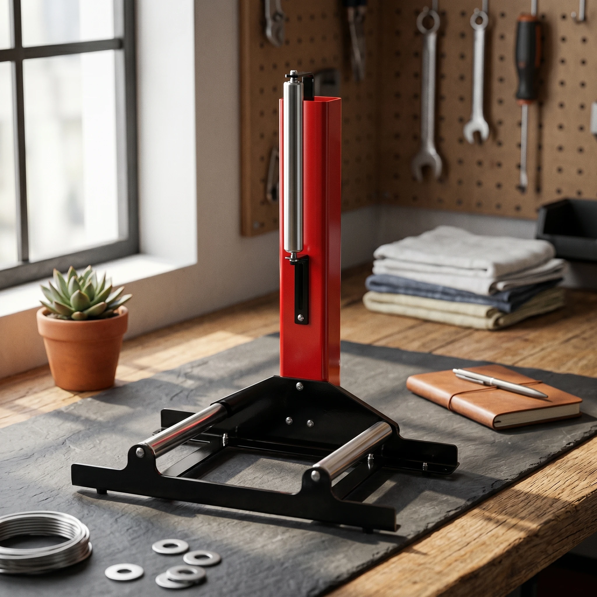 Rotating Tire Cleaning Stand for Convenience
