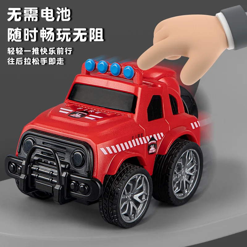 سيارة شرطة للطرق الوعرة، سيارة سحب للخلف، سيارة حلوى لعبة صغيرة للأطفال، XT208 #4