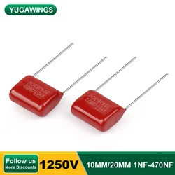 10Pcs CBB Capacitor 1250V CBB Polypropylene Film Capacitor P10/P10 105 152 103 183 222 335 392 472 562 682 Variable Capacitor