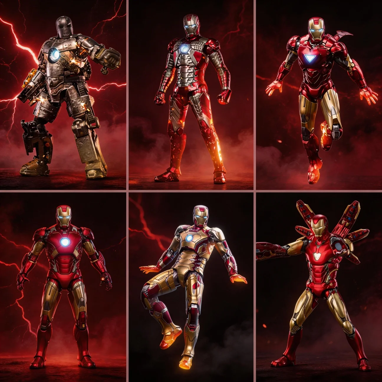 

Фигурка HiPlay ZD Toys Железный человек из фильма «Мстители: Финал» (Юбилейная серия «Бесконечность») с подсветкой