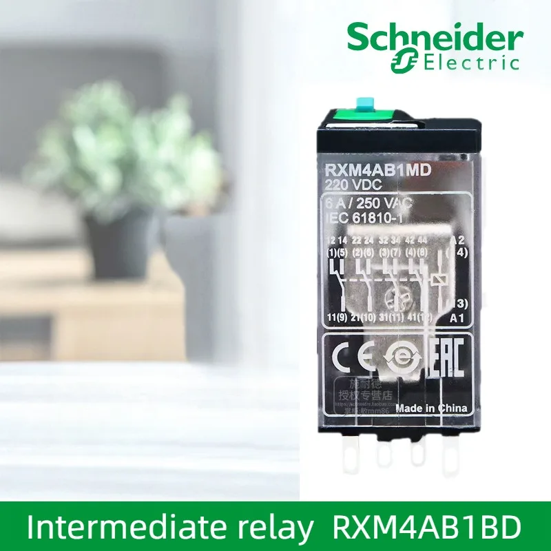 Schneider Electric RXM4AB1BD Intermediate Relay DC 24V