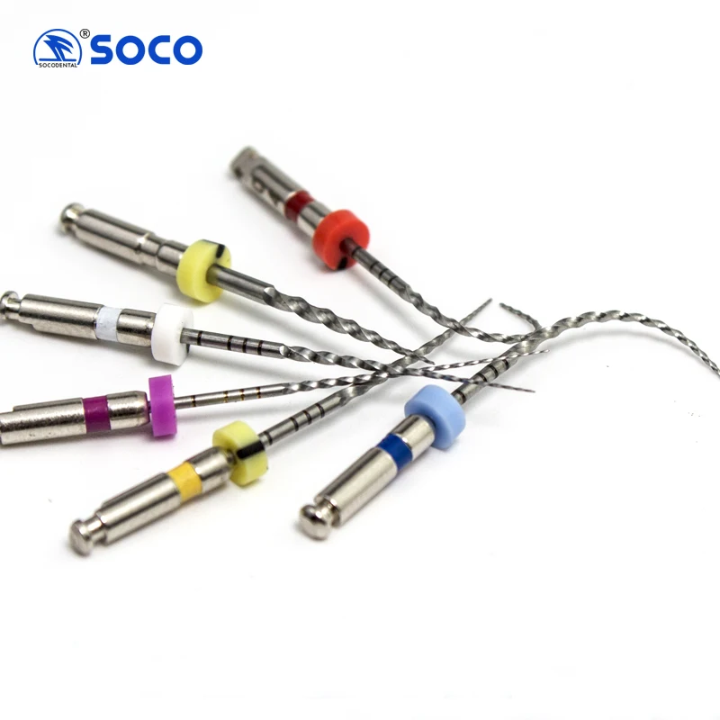 6Pcs/Box SOCO PLUS SC Plus Activated Root Canal File Dentist Tools Endodontic Files Dental Rotary Files Dental Materials